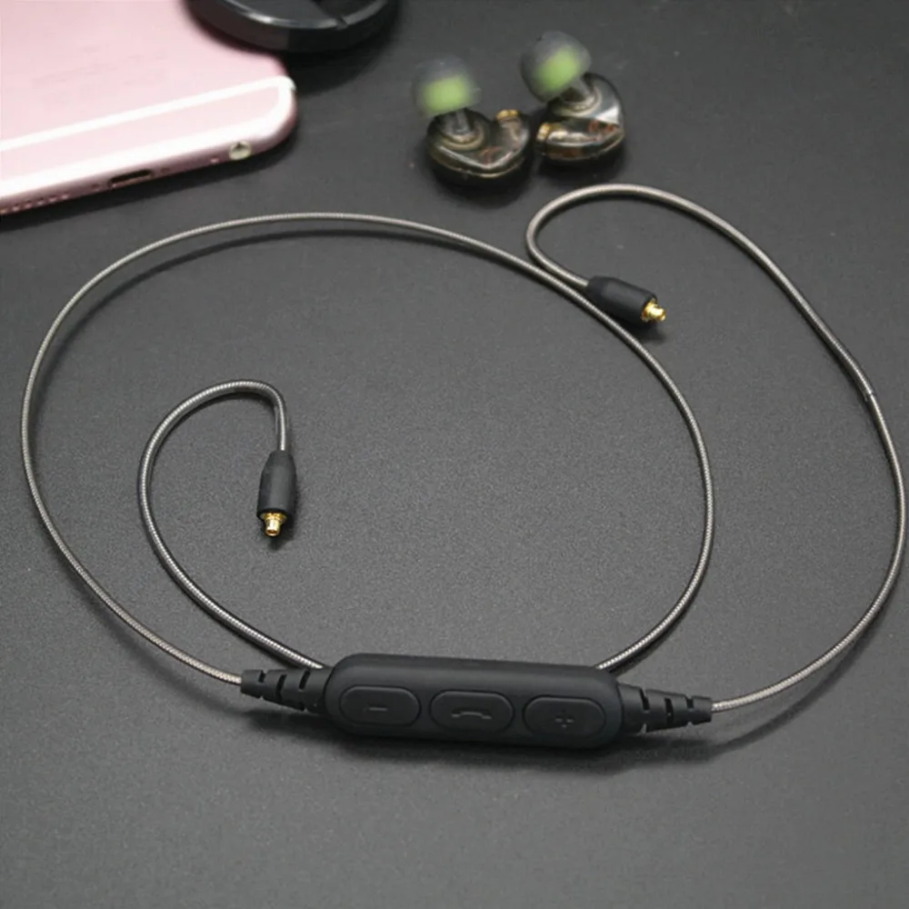 MMCX port wireless Bluetooth adapter sports cable For Shure SE215 SE535  UE900 Earphone Bluetooth adapter connector headset _ - AliExpress Mobile