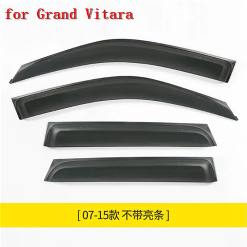 4pcs-set-Car-Window-Rain-Shield-Shelters-Cover-ABS-Sun-Window-Visor-for-Suzuki-Grand-Vitara (1)