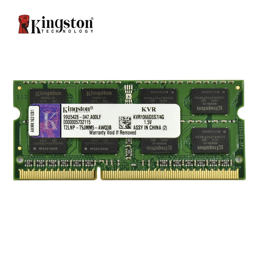 Оперативная память kingston DDR3 4G 1066MHZ PC3-8500S CL5 204pin 1,5 V память ноутбука