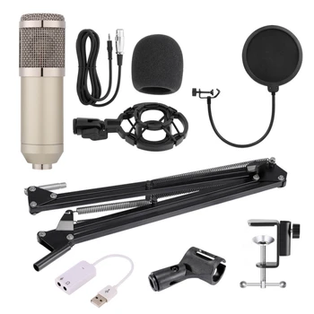 

BM-800 Professional Condenser Microphone for computer Audio Studio Vocal Recording Mic KTV with Microphone stand