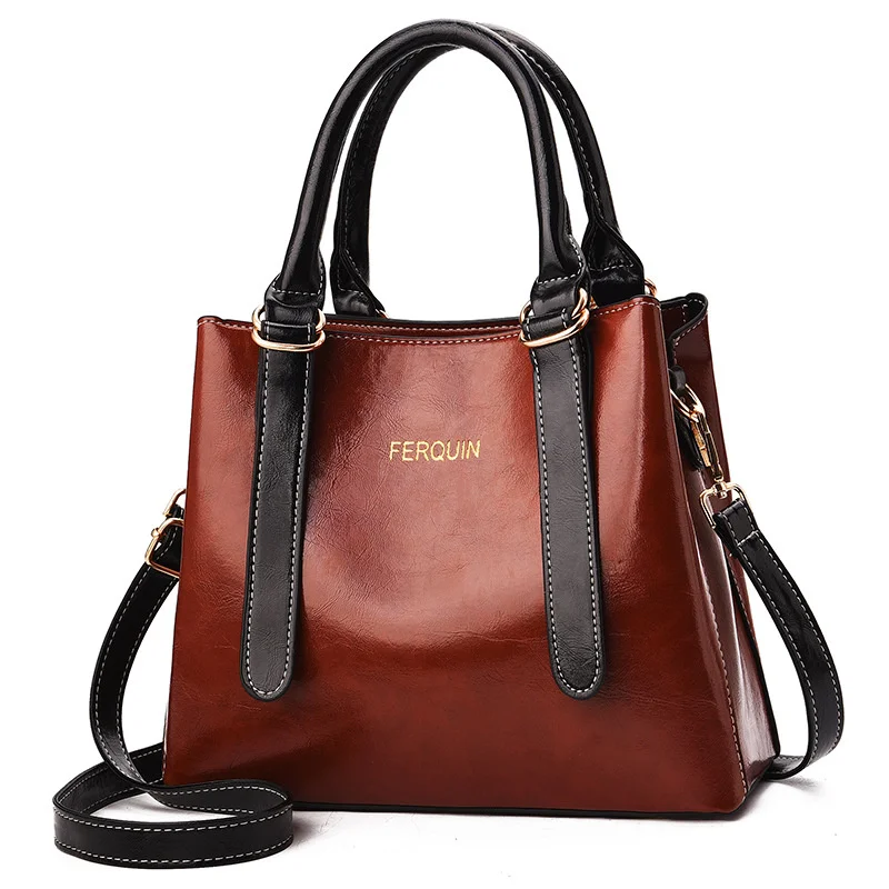 

PU Trend Big Bag Patent Leather Ladies Handbag Cross Country Shoulder Messenger Bag Polyester 2019 Summer New Women's Bag