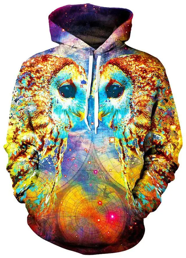 

OWL LANGUAGE UNISEX HOODIE 2018 Hip HOP Famous Brand Hooded Sweatshirt Fashion Pullover