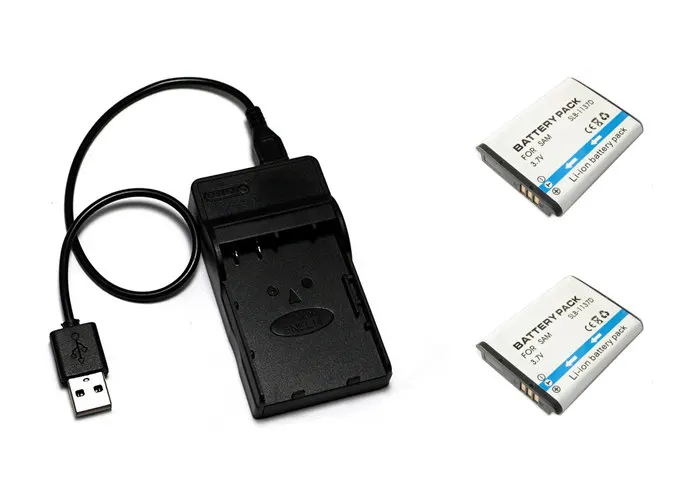 Аккумулятор 2XSLB-1137D SLB1137D 1137D + зарядное устройство USB для Samsung NV40 NV30 NV11 i85 i80 i100 NV24HD