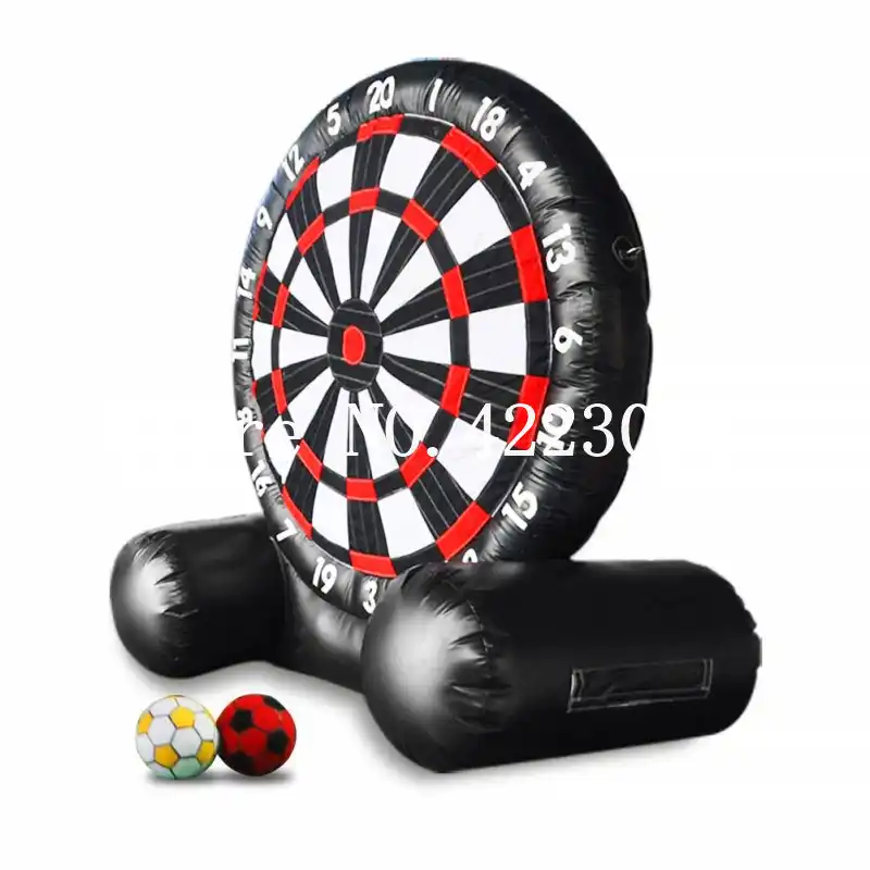 送料無料 4 メートル 13ft ジャイアントサッカーインフレータブルダーツボード足ダーツ販売のため エアー遊具 Aliexpress