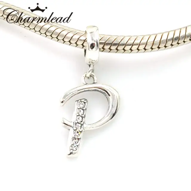 charms pandora lettera p charms pandora lettera p