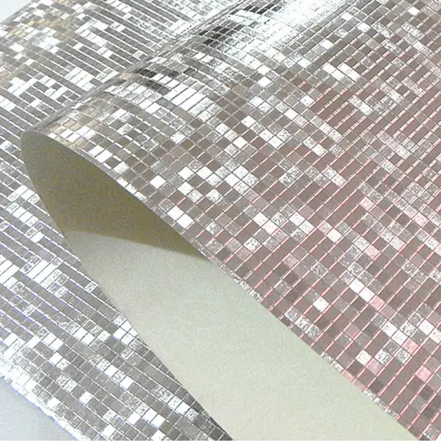 Mosaik Tapete Luxus Glitter Mosaik Tapete Hintergrund Wand Tapete Goldfolie Tapete Silber Decke Wand abdeckt Papel De Parede.jpg 640x640 - Mosaik Tapete