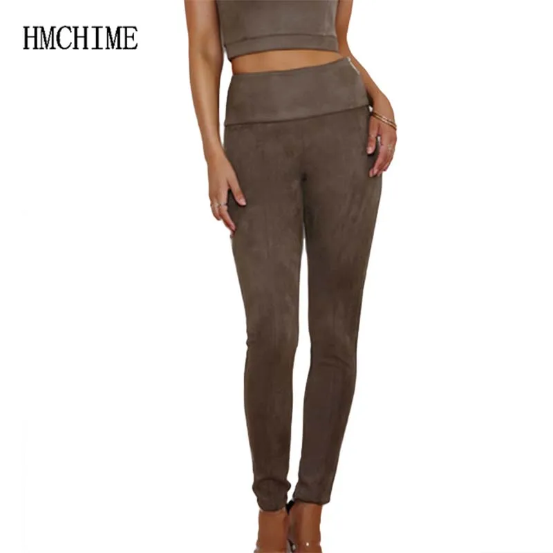 Velvet women pencil pants with zippers push up pencil trousers pure