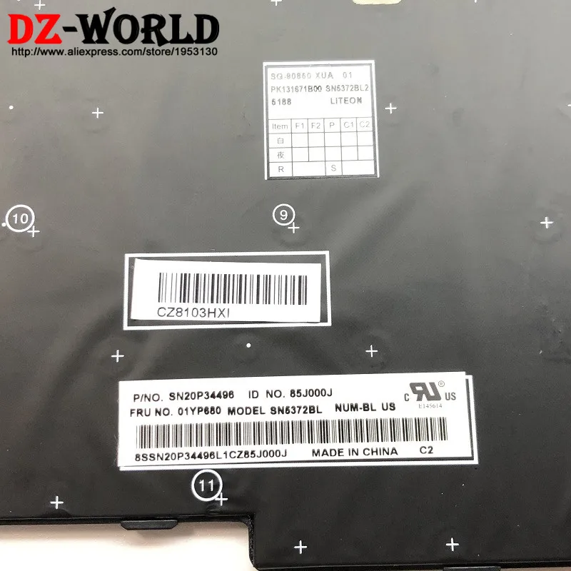  New/Orig US English Backlit Keyboard for Lenovo Thinkpad E580 E585 E590 E595 P52 P72 L580 L590 T590