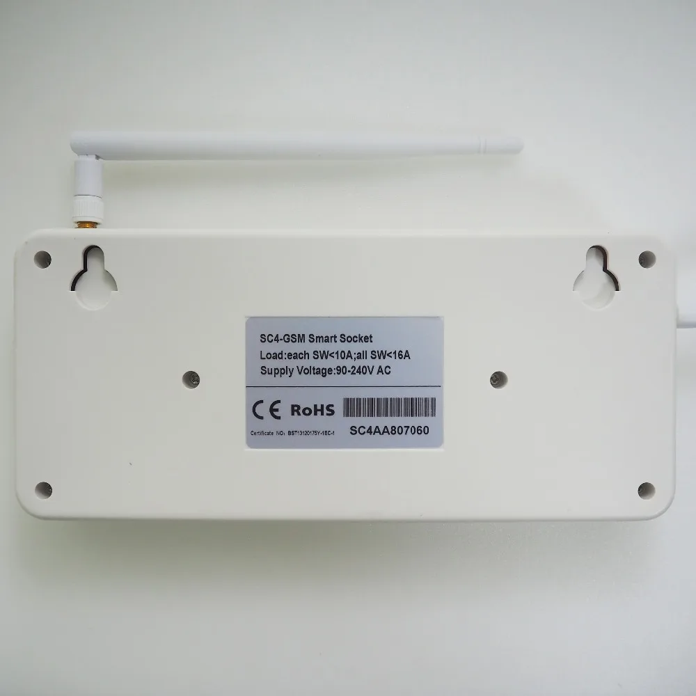 Smart SC4 GSM Switch 4 Power Socket Remote Control By SMS Call for Home Appliance ON OFF Timing Temperature Setting EU UK USPlug