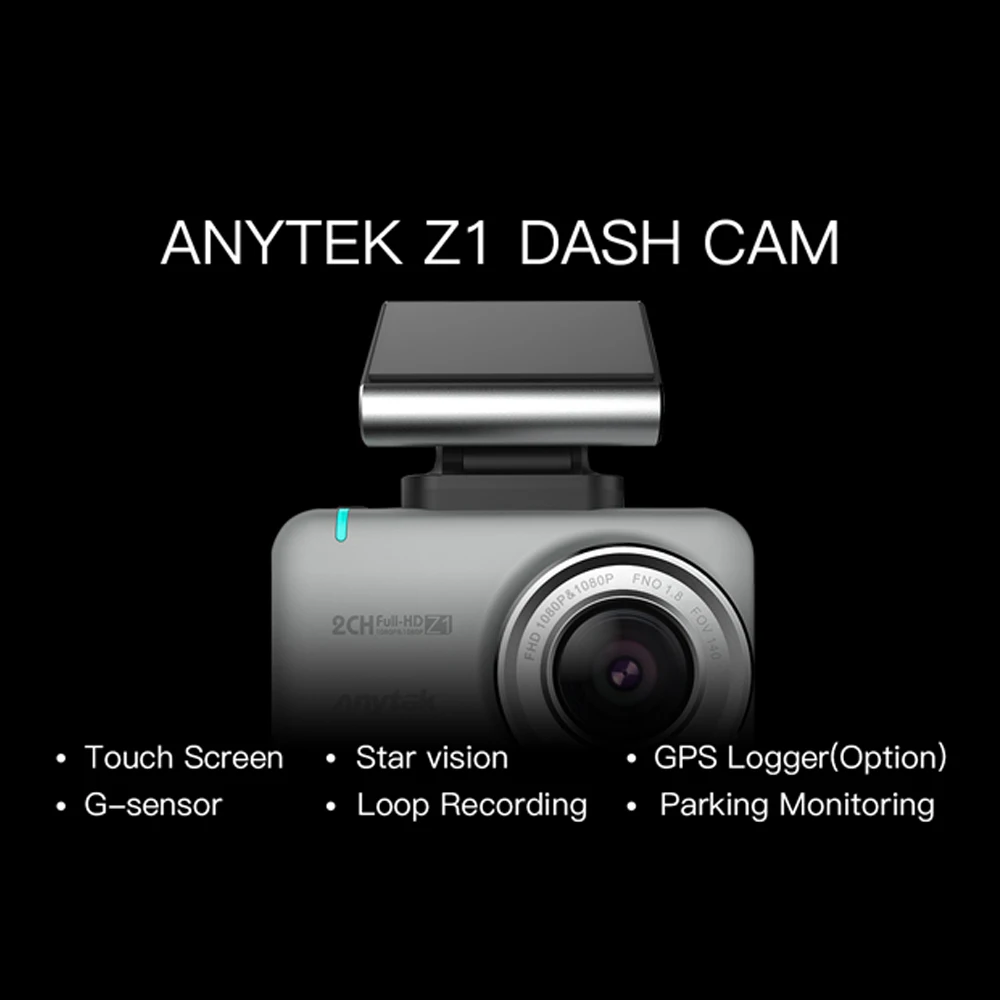 Авто видеорегистратор 2,35 ''1080P высокой четкости Dashcam камера Привод рекордер DVR wifi авто камера Звездное видение Функция касания экрана DVR