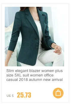 Тонкий лоскутное элегантный блейзер для женщин; большие размеры костюм офис мода с длинным рукавом Осень 2018 г. Новые поступления 4 цвета