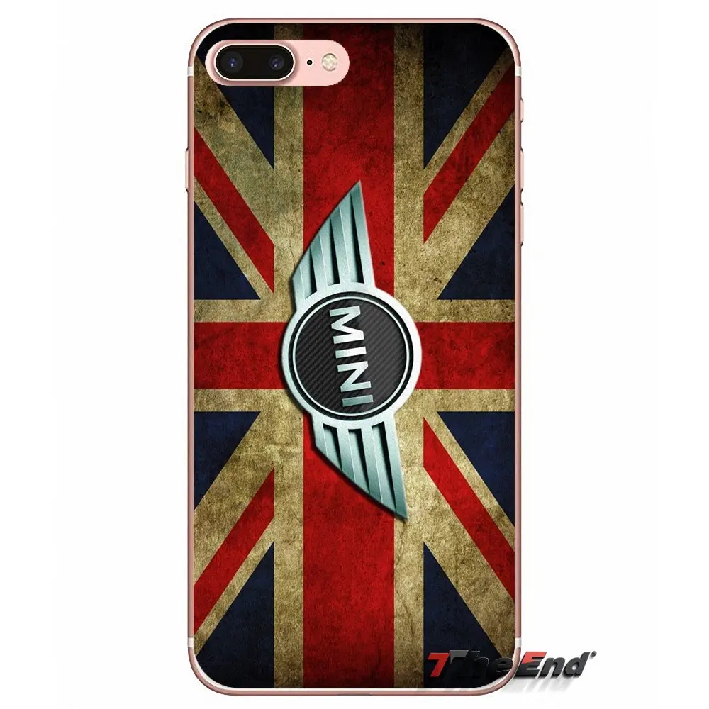 UK mini cooper jcw мягкий чехол в полоску с логотипом для Huawei Honor 4C 5X 5C 6X Mate 7 8 9 Y3 Y5 Y6 II 2 Pro G7 G8