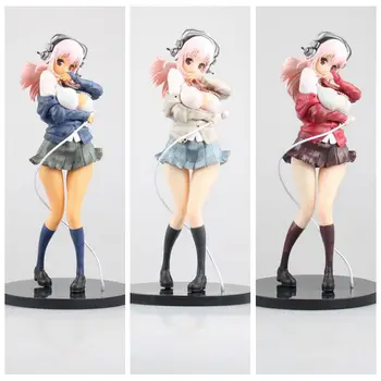 

Super Sonic Sonico Toy Figure Anime Figure Winter collocation ver Sexy PVC Figure Action Girl Gentlema Anime 25CM