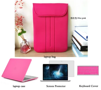

Matte Hard Case For 2018 Macbook Pro 13 inch 15 Retina 12 inch Laptop sleeve bag For Apple MacBook air 13 11.6" Keyboard Cover