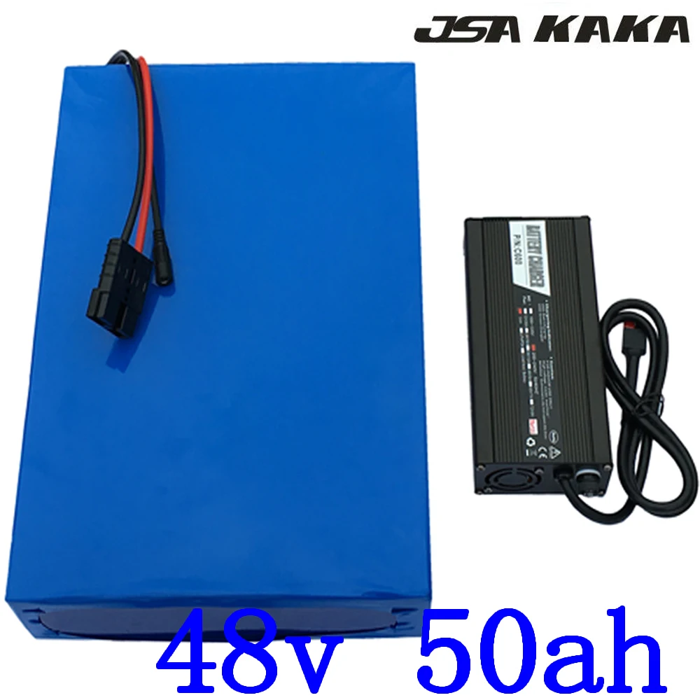 Cheap 48V 1000W 1500W 2000W battery 48V electric bicycle battery 48V 50AH electric scooter battery 48v 50ah lithium pack+5A charger 0