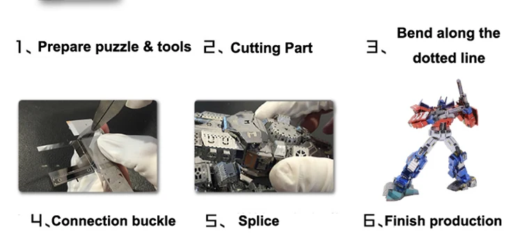 MU 3D металлический робот-паззл, модель 18 стилей, сделай сам, 3D лазерная резка, сборные пазлы, игрушки, настольные украшения, подарок для детей и взрослых