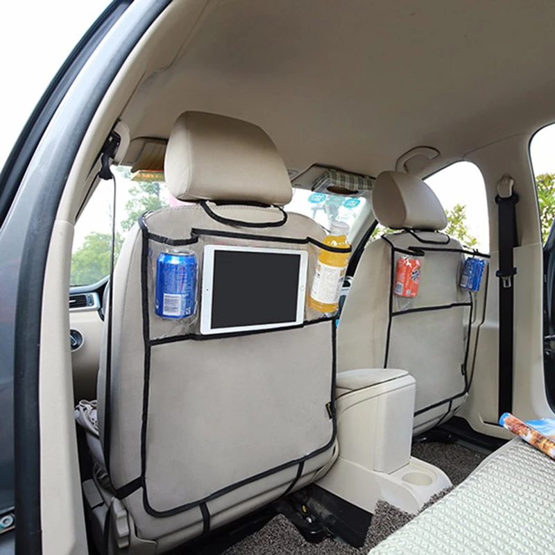 

Car Back Seat Organizer Car Multi-Pocket Back Seat Storage Bag Organizer Phone Pocket Pouch for Book Tablet Mobile Drinks Tissue