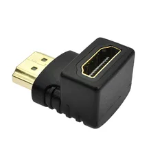 90 градусов под прямым углом позолоченный HDMI адаптер типа А мужчин и женщин для 1080p tv HD tv новое поступление