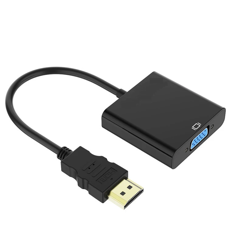 Высокое качество HDMI в VGA адаптер мужской в Famale конвертер адаптер 1080P цифро-аналоговый видео аудио кабель для ПК ноутбук планшет