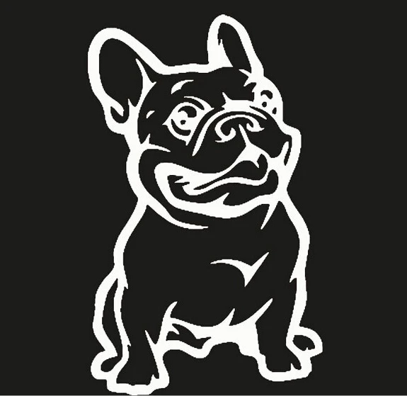 

3d dog in car stickers and decals funny car sticker 14*8cm PET adesivi per auto waterproof reflective tape vw golf 7