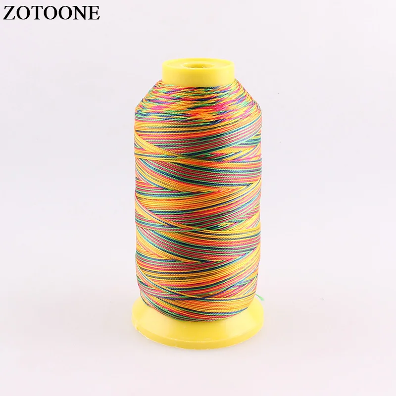 ZOTOONE 500D швейная полиэфирная нить для устройство для поделок вышивка стеганая-поставки проводящий оверлок вощеная нить 5 цветов D
