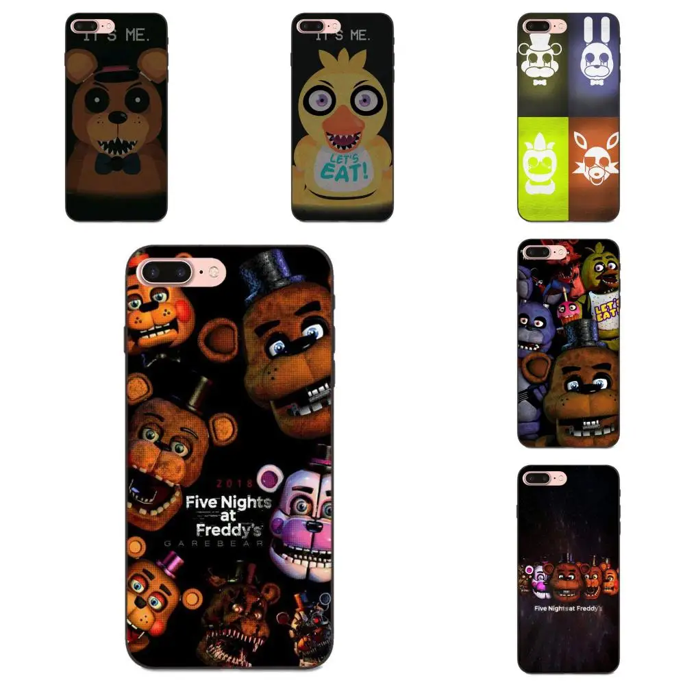

For Apple iPhone X XS Max XR 4 4S 5 5S SE 6 6S 7 8 Plus TPU Mobile Phone New Five Nights At Freddys Fnaf Poster