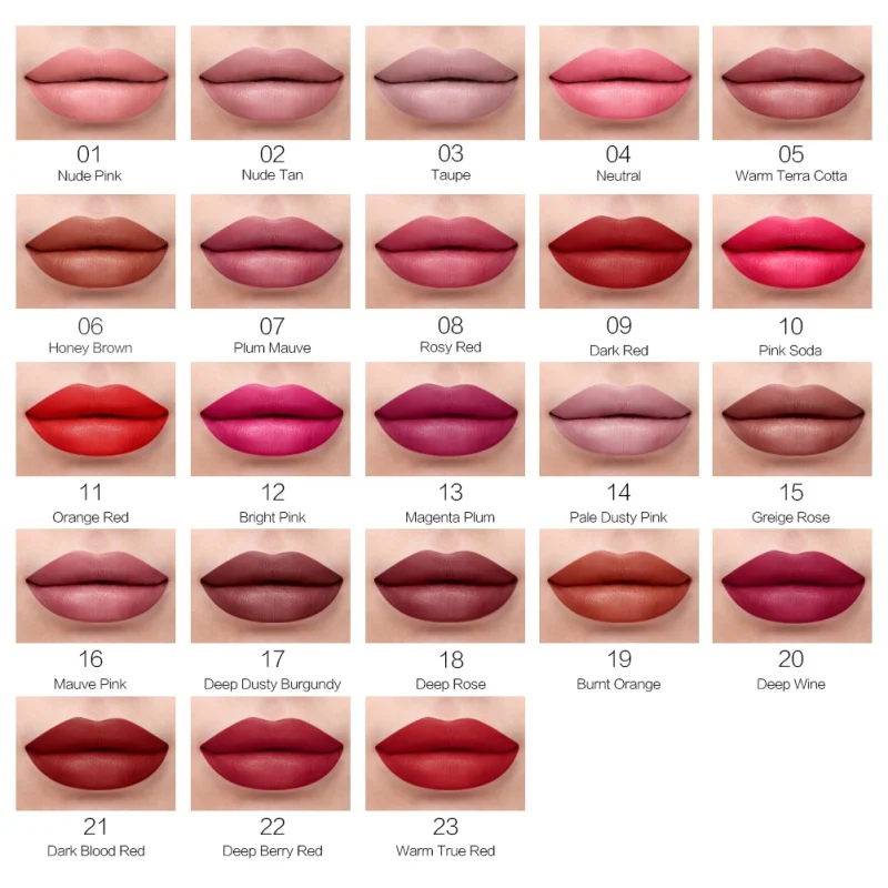 1PC Matte Lipgloss Makeup 23 Color Long Lasting Liquid Lip Stick Lip Tint Make Up Waterproof Lipstick Brand Cosmetic 1PC Matte Lipgloss Makeup 23 Color Long Lasting Liquid Lip Stick Lip Tint Make Up Waterproof Lipstick Brand Cosmetic