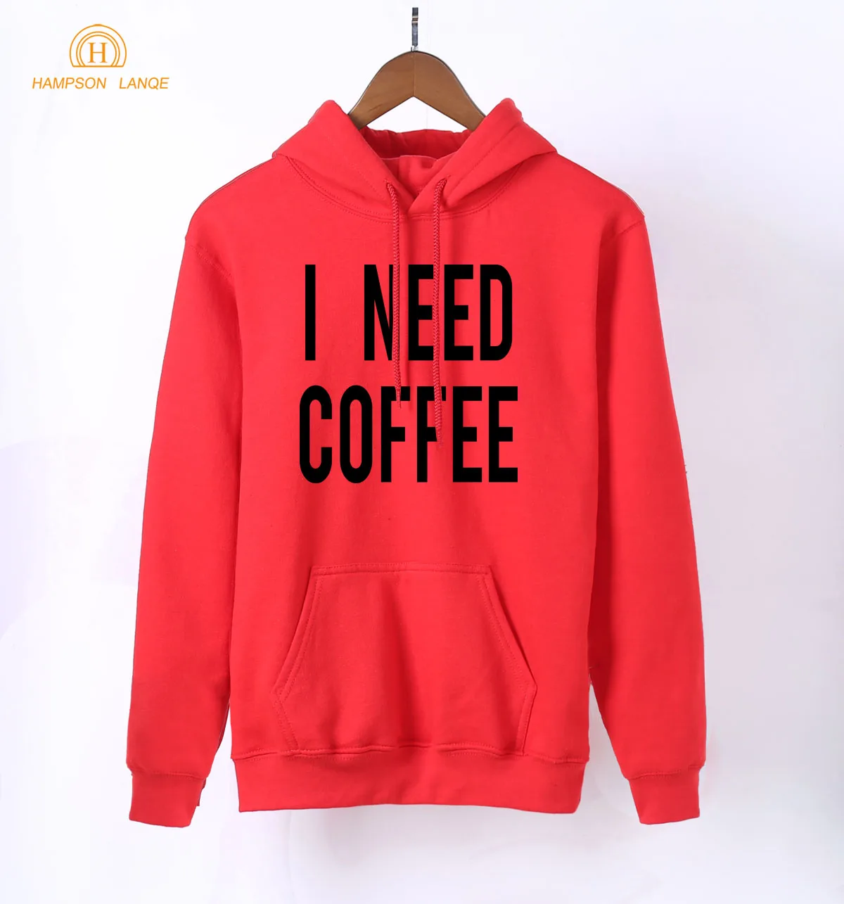 Женские толстовки с капюшоном I Need Coffee черные белые серые розовые красные синие