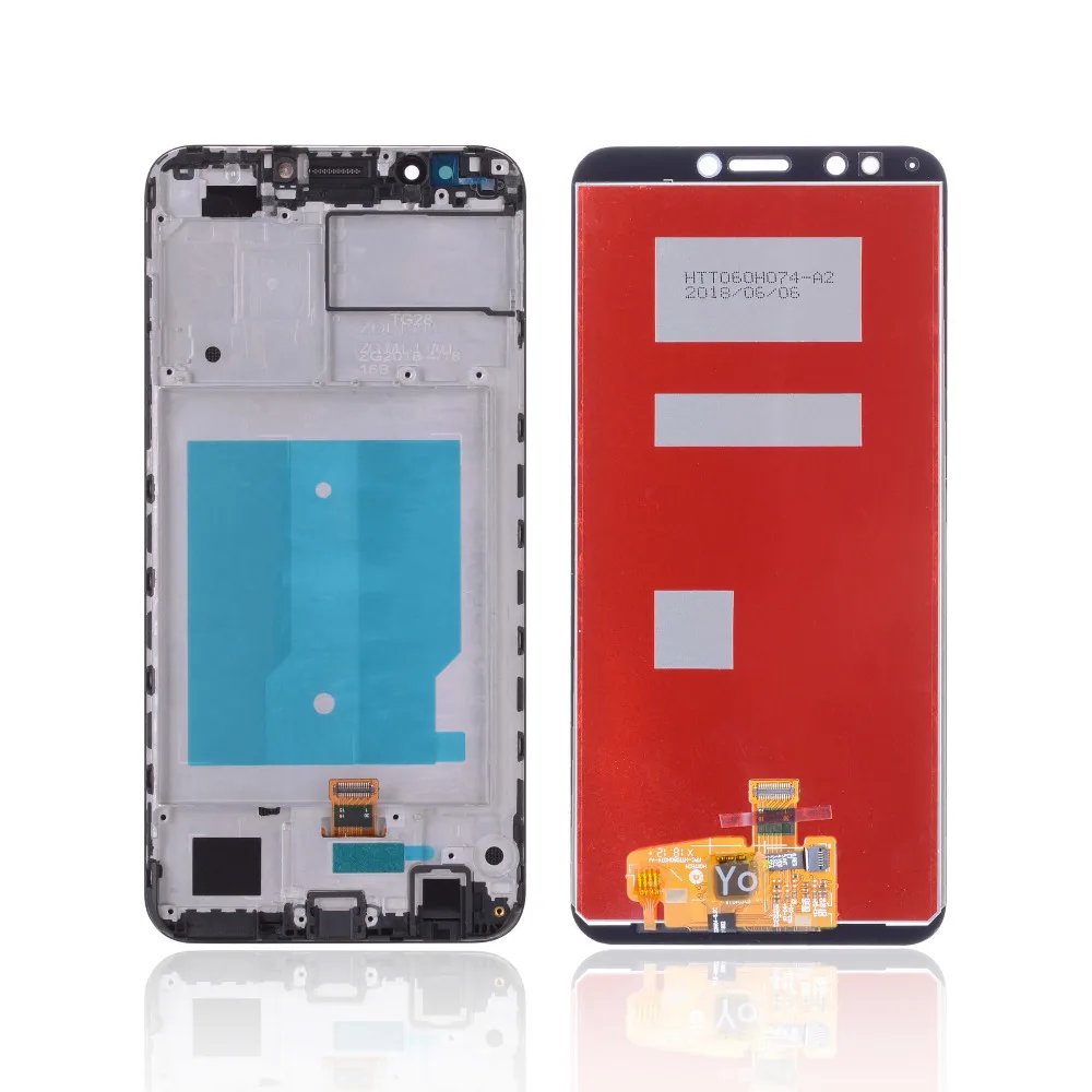 Дешево Дисплей для Huawei Honor 7C 7C Pro LCD в сборе с тачскрином на рамке Оригинал 5.99 черный белый
