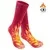 Унисекс Зимние теплые носки с подогревом с перезаряжаемой батареей, электрические, 3,7 в, с подогревом, для здоровья, электрические нагревательные носки для езды на велосипеде, лыжах - Цвет: Pink