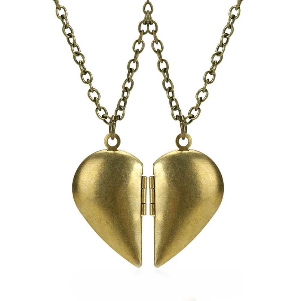 

New Arrival Valentine Lover Gift Photo Frames Can Open Locket Necklaces Heart Pendants fit Necklace Women
