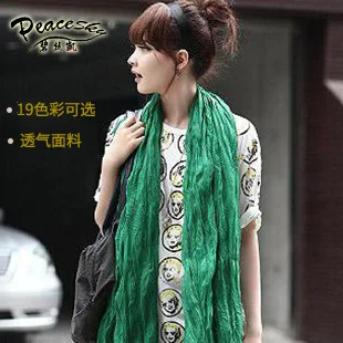 

Fashion 24 Colors Candy Colors Soft Trendy Long Voile Scarfs Winter Warm Scarf Women Scarf Shawl Blue