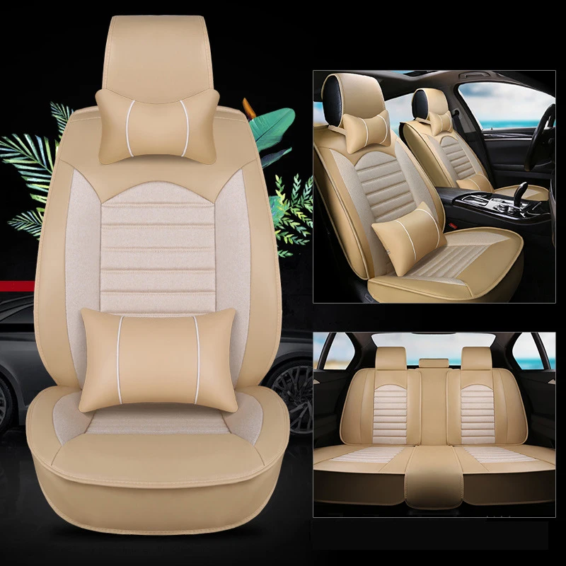 Универсальные автомобильные Чехлы kalaisike из кожи и льна для Lifan все модели 320 330 520 X60