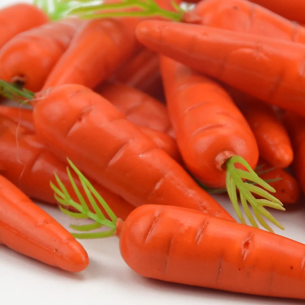 20 шт 5 см дешевая морковь Мини искусственная пластиковая пена морковь фрукты и овощи ягоды Свадьба Рождество Семья Кухня Decoratio