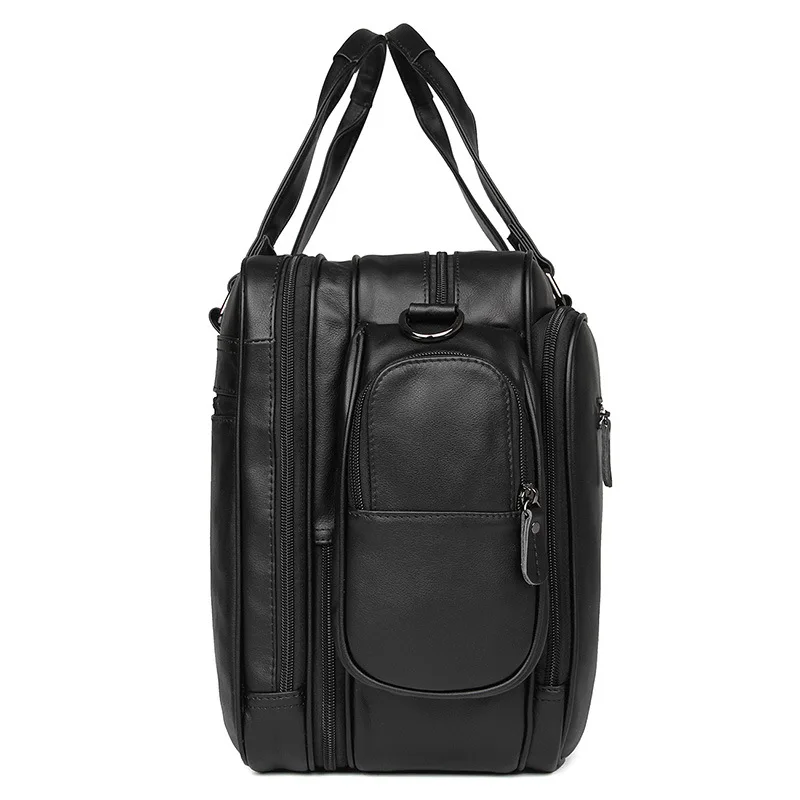 Модный мужской портфель из натуральной кожи с большой вместительностью 16 дюймов, большая сумка для ноутбука из натуральной кожи, деловая сумка из коровьей кожи, сумка-мессенджер