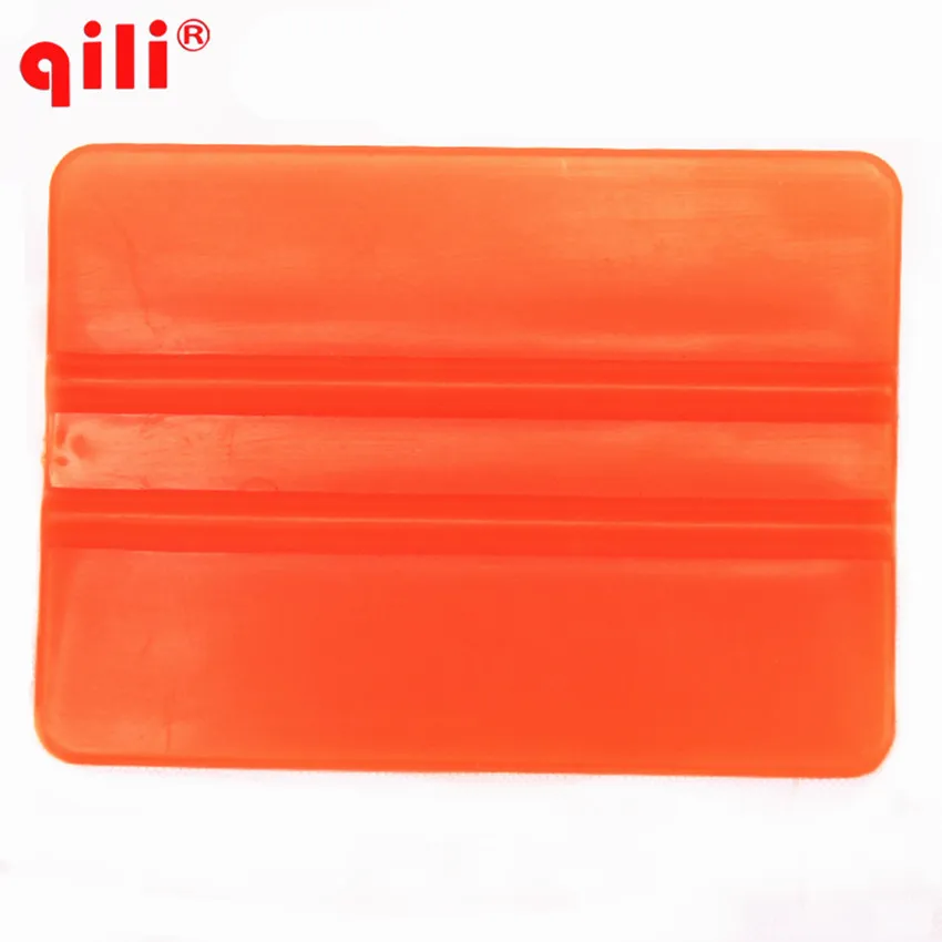 Небольшой квадратный оранжевый автомобиль виниловая пленка скребок пластиковый скребковый инструмент