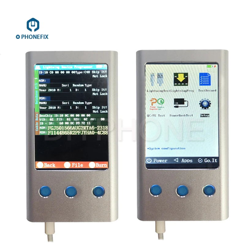 

PHONEFIX Lightning Data Cable Information Reader Detector USB Cable Hardware Information Diagnostic Test Tool For iPhone