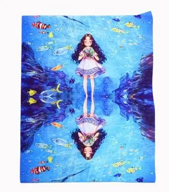 ZENGIA 36*49 см Звездная девушка имитация шелка diy сумка ткань шитье узор живопись материал ремесла текстиль лоскутное мультфильм - Цвет: H50-13
