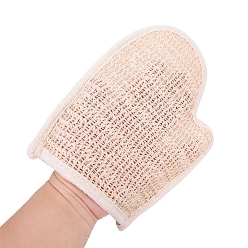 

1PCS Bath Sauna Accessories Bath Exfoliating Gloves Remove Dirt Rubs Back Blood Bath Glove Bath Hemp Shower Tubs