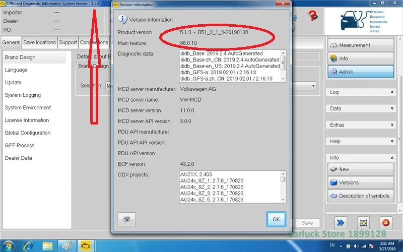 Топ 5054 ODIS V5.16 новейший полный чип OKI Авто OBD2 диагностический инструмент odis 5054a Bluetooth считыватель кодов Сканер