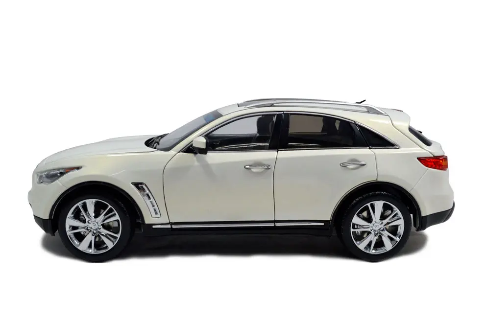 Модель Paudi 1:18 1/18 1 18 Scale Infiniti QX70 белое статическое моделирование литой Сплав модель