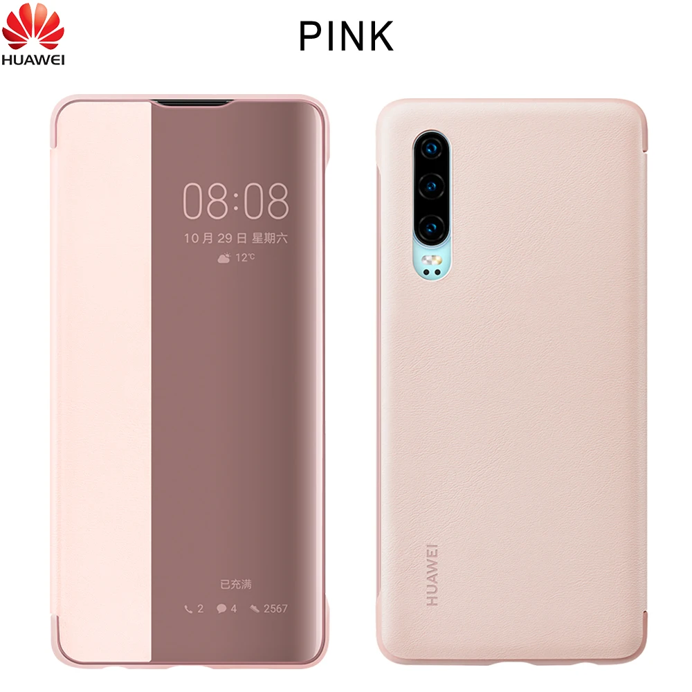 Официальный huawei P30 Pro Чехол с зеркальным окном и функцией пробуждения/сна чехол с откидной крышкой для huawei P30 чехол Smart View чехол