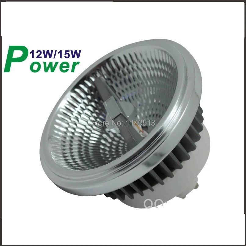 

Newest LED AR111 lamp 12w 15w G53 GU10 led AR111 light ES111 LED spotlight AC85-265V Free shipping