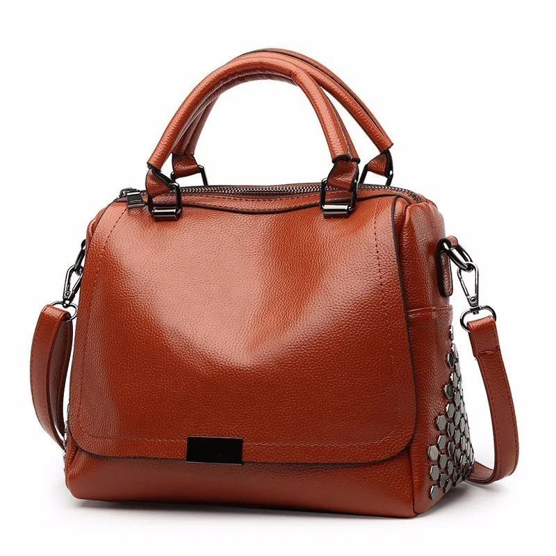 

Kajie 2019 Vintage PU Leather Casual Tote Female Shoulder Bags Ladies Handbags High Quality Sacs Black Crossbody Bags For Women