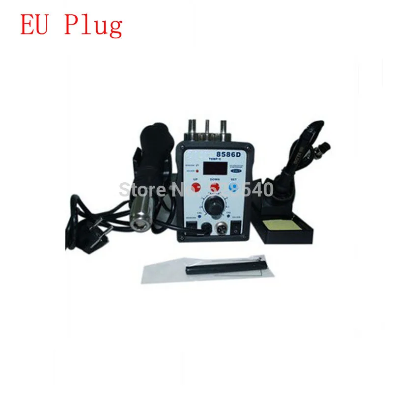 

1PCS 8586D solder station 220V Hot Air Gun 2in1 smd atten soldering station Hot Air rework Soldering station