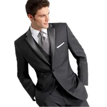 Высококачественные мужские костюмы, модное красивое платье жениха, однобортный костюм с отворотом, торжественные случаи жизни(жилет и брюки