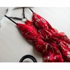 Silk Dress Women Elegant Beach Long Red Party dresses Women Printed High Quality Clothing Free Shipping HOT Selling ► Photo 3/5