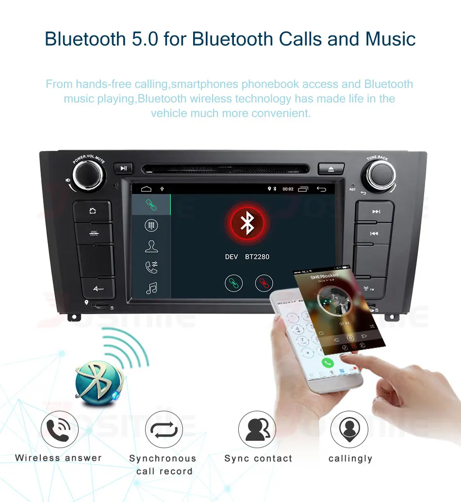 Best Android 8.1 Car DVD Player For BMW E81 E82 E88 2004-2011 1 Series 120 Multimedia Radio GPS Navigation Wifi Mirrorlink OBD DVR SD 12