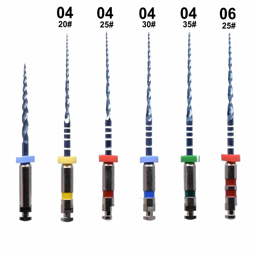 Стоматологический инструмент гибкий NITI гибкие файлы 0,04 конус роторный двигатель использовать niti инструмент для корневого канала 25 мм инструмент для стоматологического инструмента