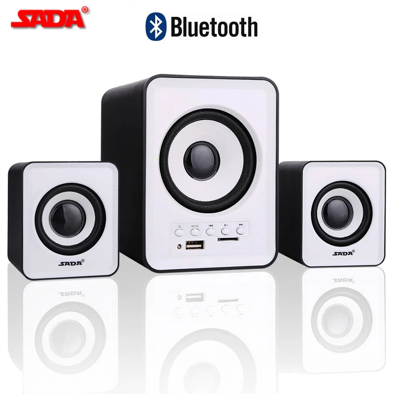 Беспроводные Bluetooth мини колонки SADA 3D с поддержкой TF карты и USB накопителя|speaker